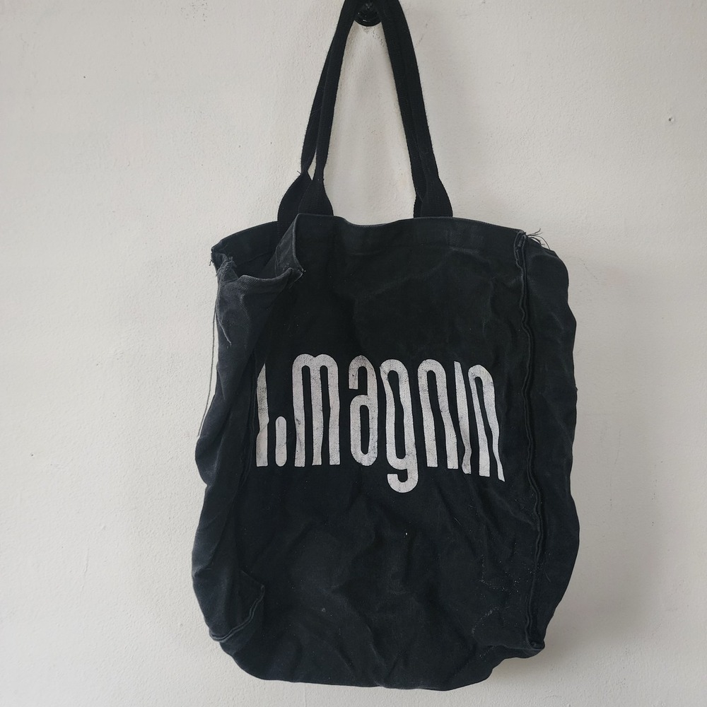 L Magnin Tote Bag Canvas Black